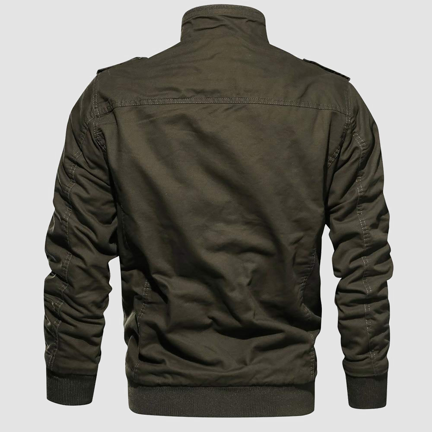 Men's Winter Tactical Cargo Jacket - Fleece Lined Military Coat for Cold Weather