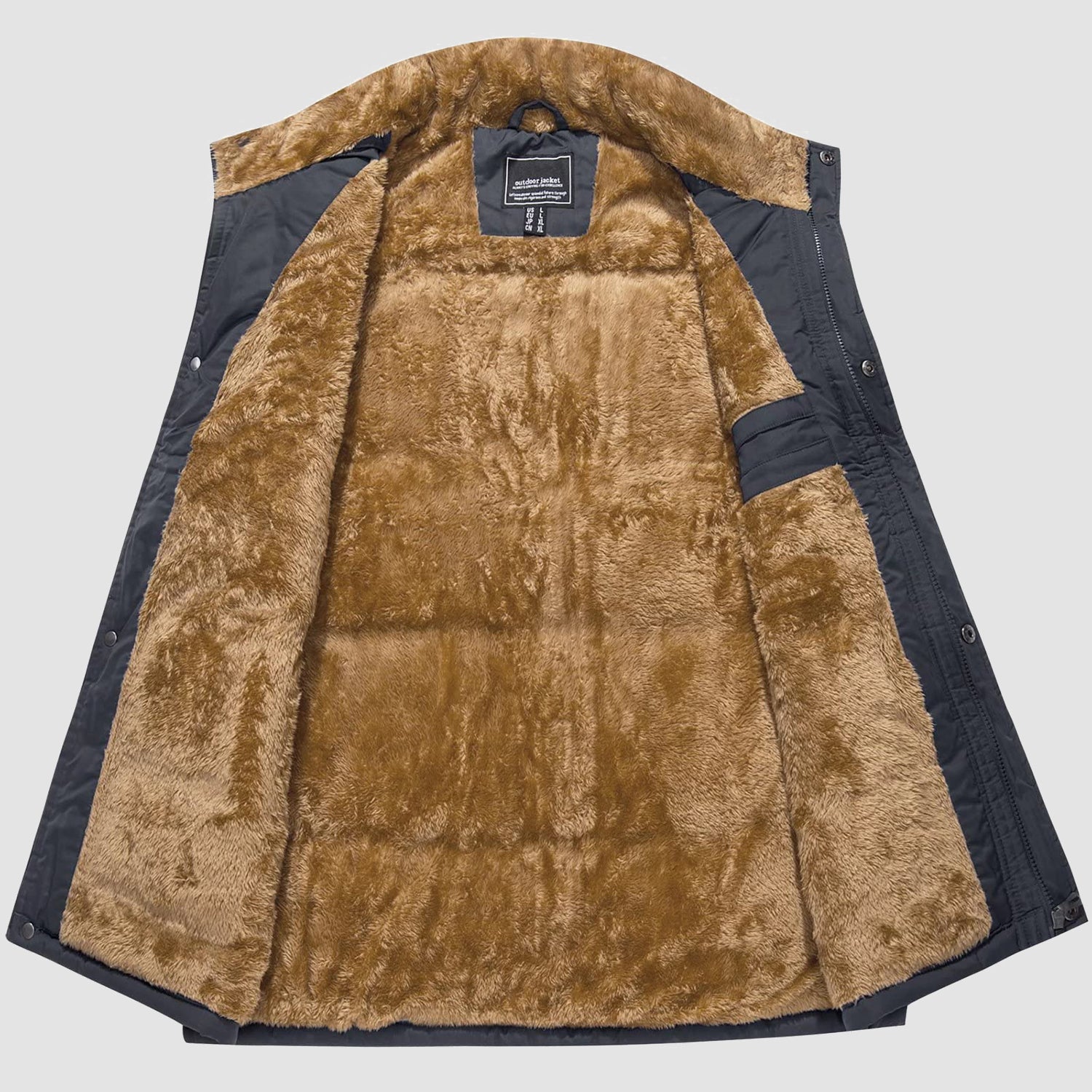 Men's Fleece Lined Vest - Warm Sleeveless Jacket for Outdoor Activities & Casual Wear