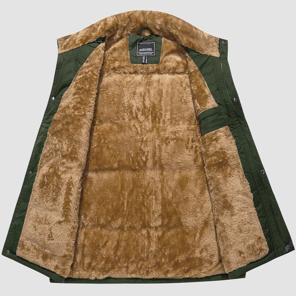 Men's Fleece Lined Vest - Warm Sleeveless Jacket for Outdoor Activities & Casual Wear