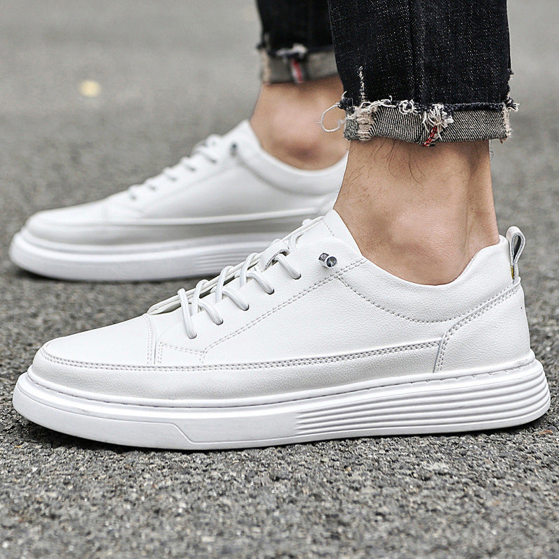 Men's Low-Top Sneakers - Stylish Tonal Stitching & Secure Lace-Up Closure for Comfort & Versatility