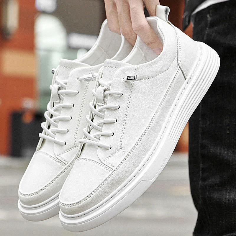 Men's Low-Top Sneakers - Stylish Tonal Stitching & Secure Lace-Up Closure for Comfort & Versatility