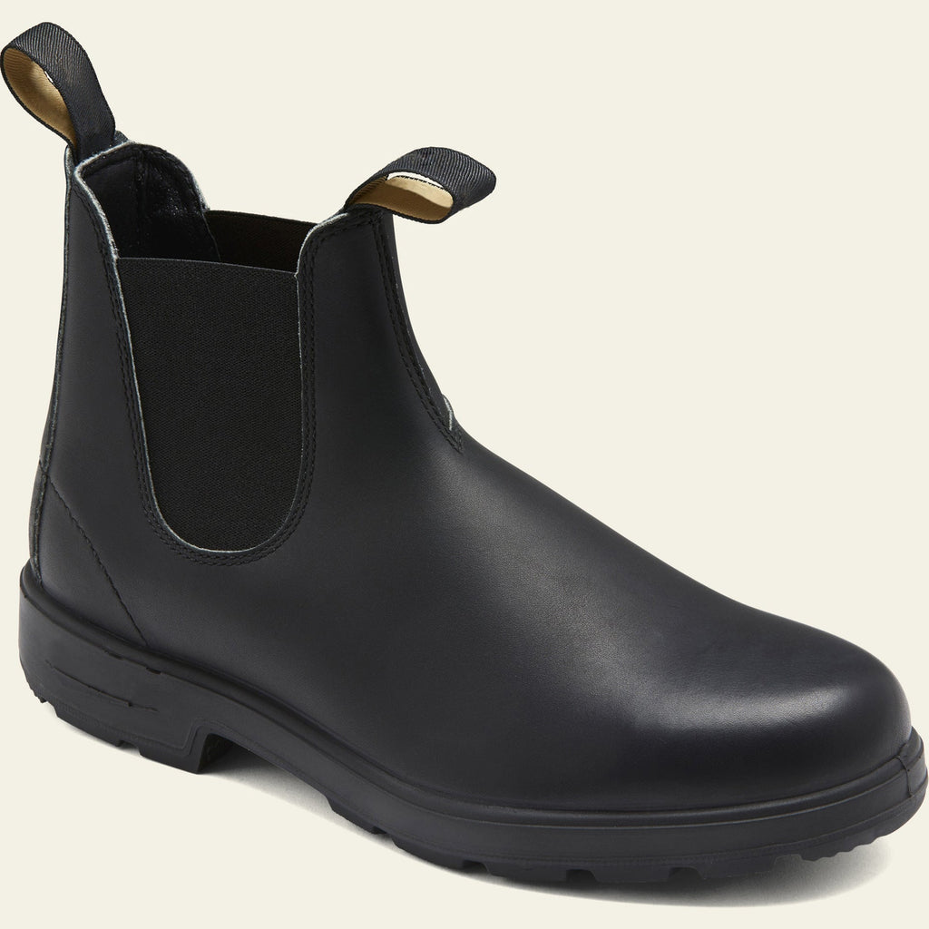 Men's Leather Chelsea Boots - Ankle Length with Elastic Panels & Rugged Sole for Comfort and Durability
