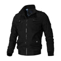 Men's Lightweight Utility Bomber Jacket with Zipper Pockets - Stylish & Functional Outerwear