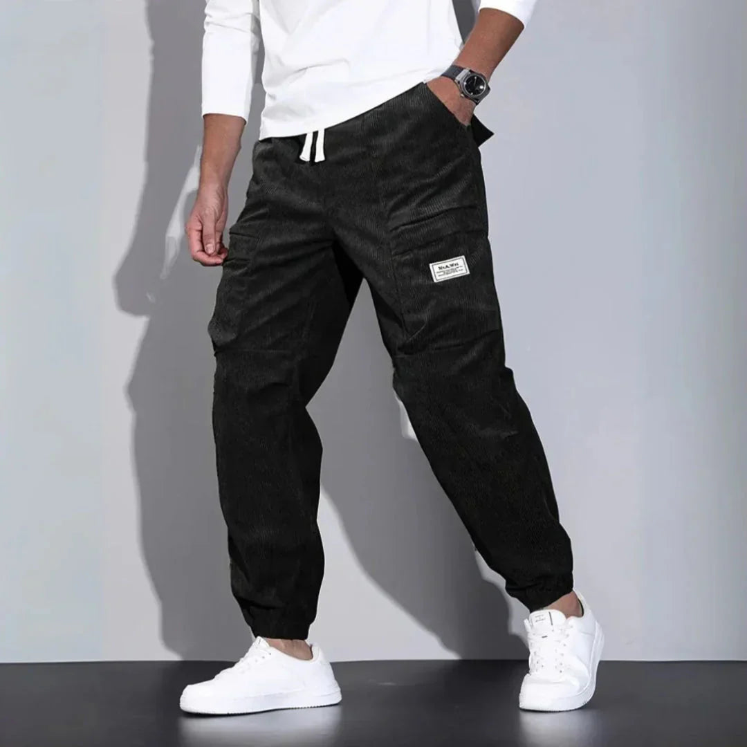 Corduroy Cargo Jogger Pants