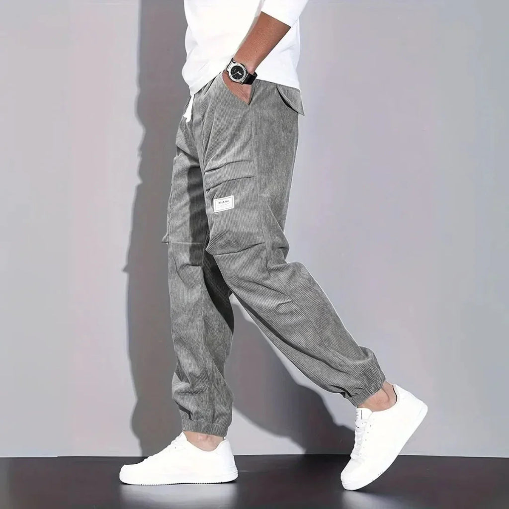 Corduroy Cargo Jogger Pants