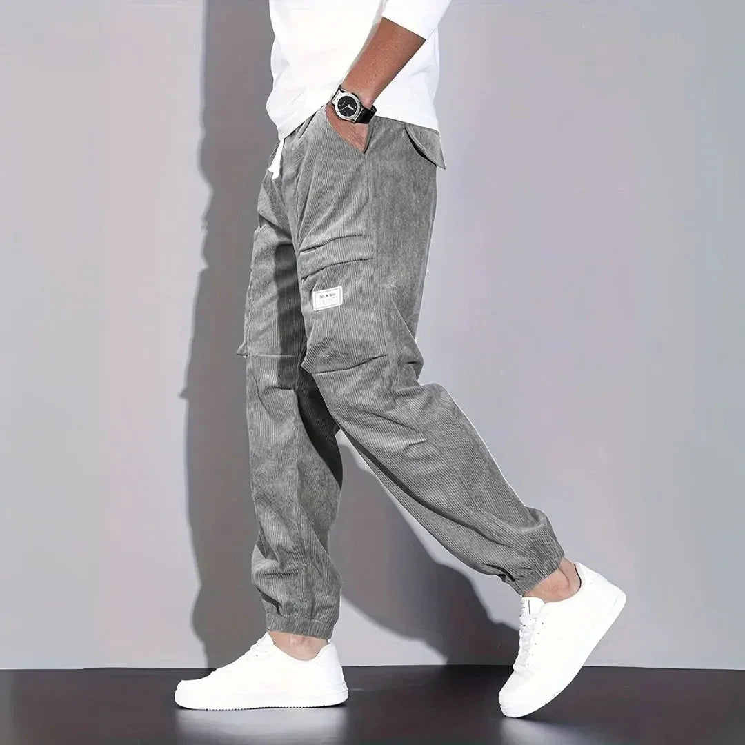 Corduroy Cargo Jogger Pants