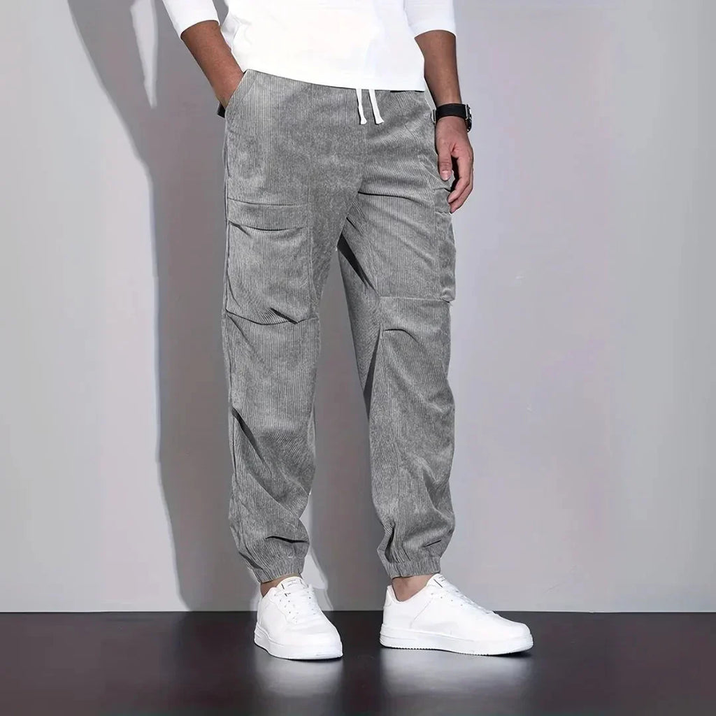 Corduroy Cargo Jogger Pants