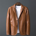 Roberto Russo Men's Classic Cut Genuine Leather Jacket - Timeless Style & Premium Quality