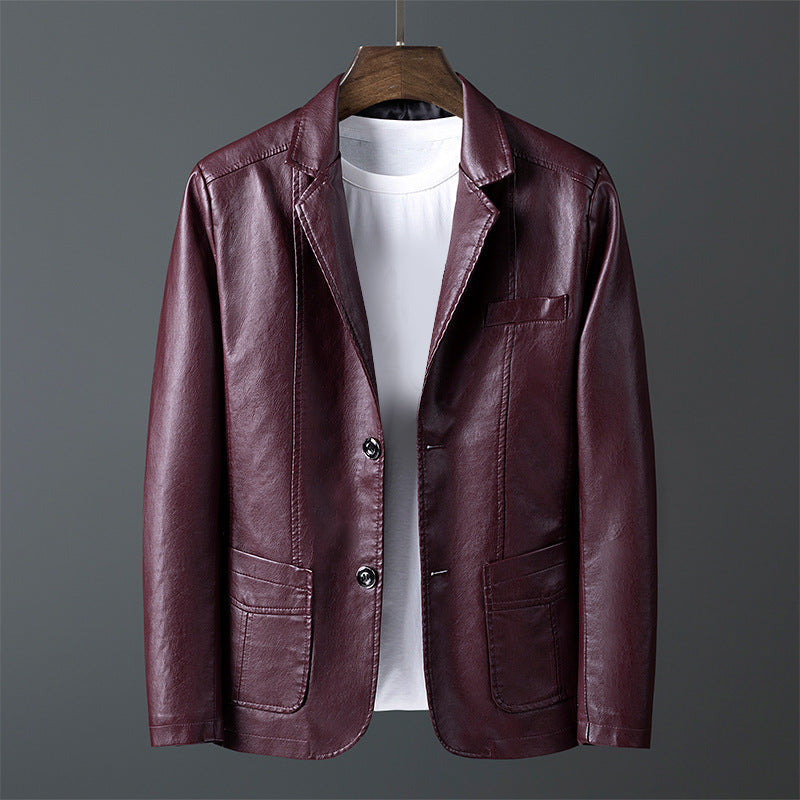 Roberto Russo Men's Classic Cut Genuine Leather Jacket - Timeless Style & Premium Quality
