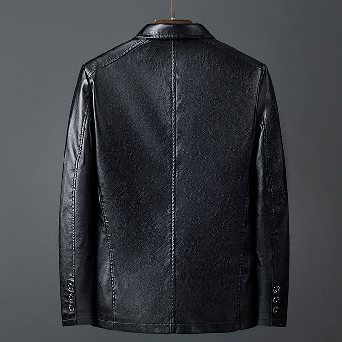 Roberto Russo Men's Classic Cut Genuine Leather Jacket - Timeless Style & Premium Quality