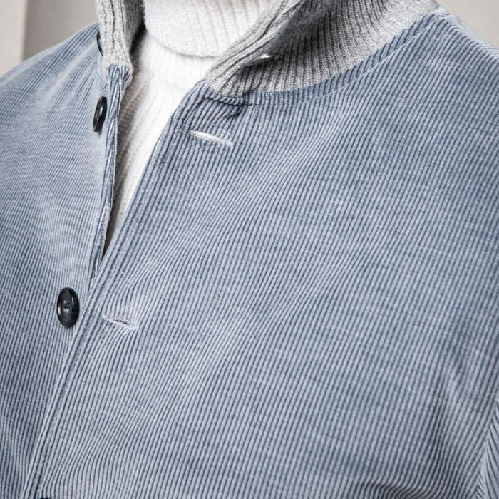 Roberto Russo Men's Corduroy Bomber Jacket - Stylish & Comfortable Outerwear for Fall/Winter