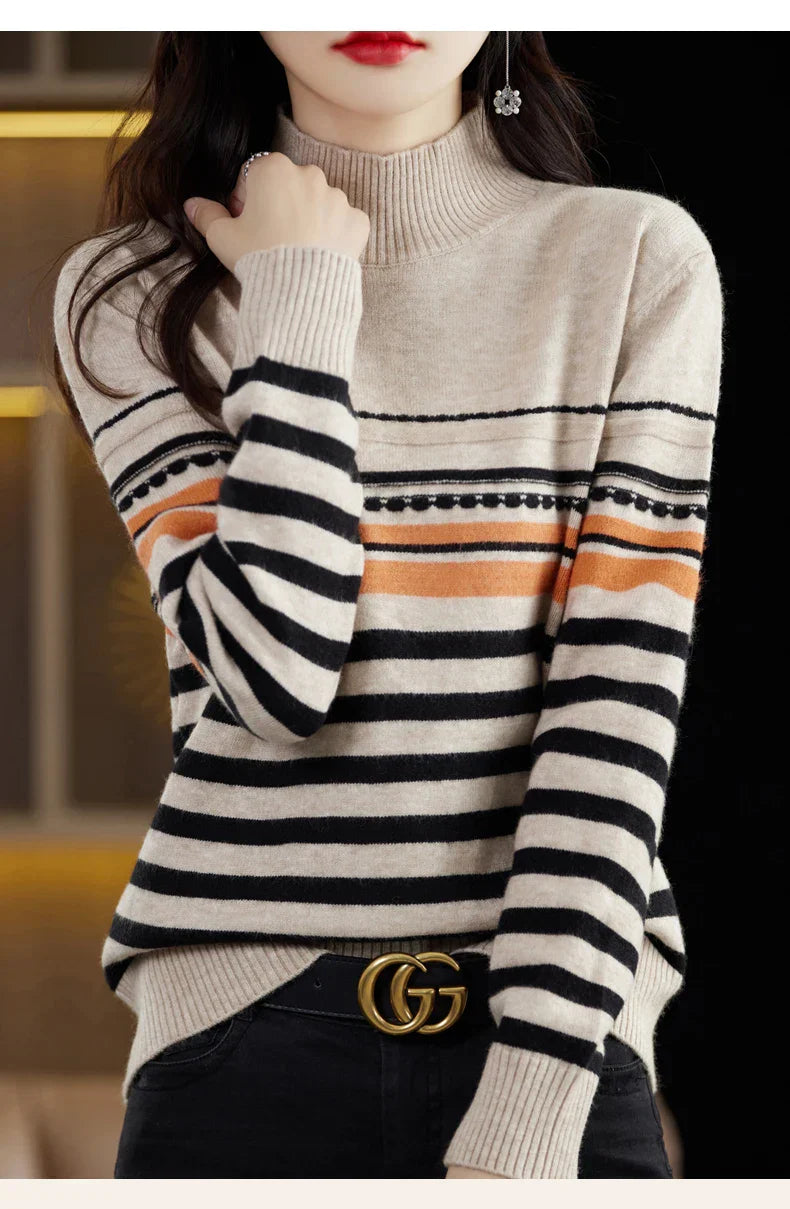 Wool Stripe Sweater