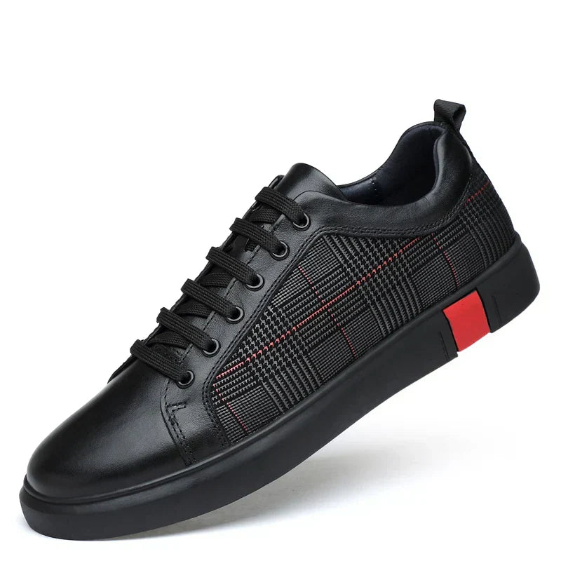 Men's Timeless Italian Leather Sneakers - Classic Style & Comfort