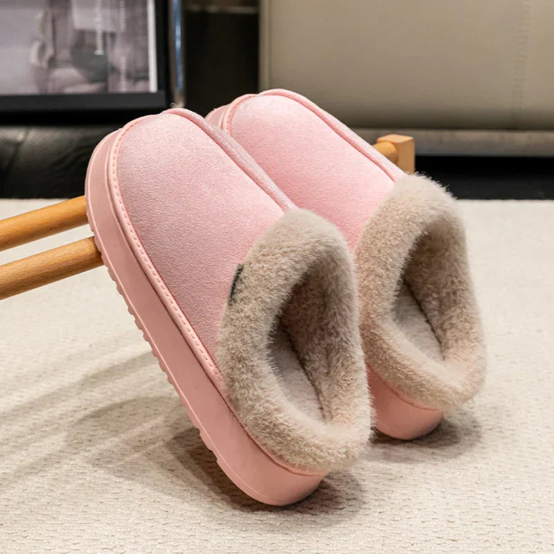 Cozy Women's Indoor Plush Slippers with Warm Lining & Non-Slip Sole for Ultimate Comfort