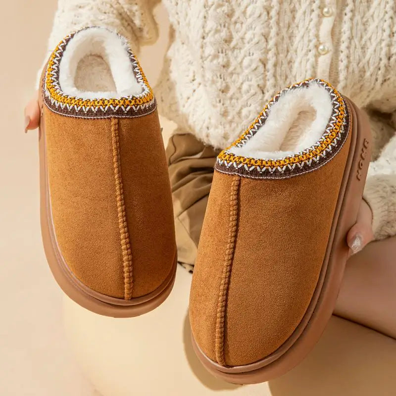 Cozy Women's Winter Indoor Slippers with Plush Soft Lining & Non-Slip Sole for Ultimate Comfort