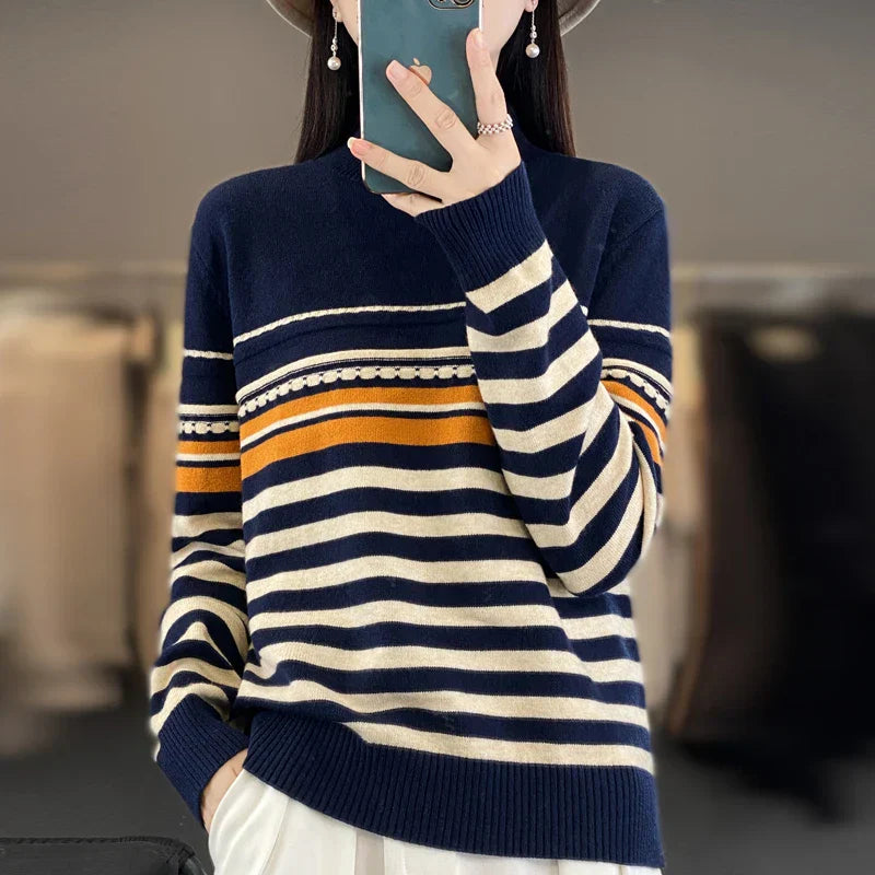 Wool Stripe Sweater