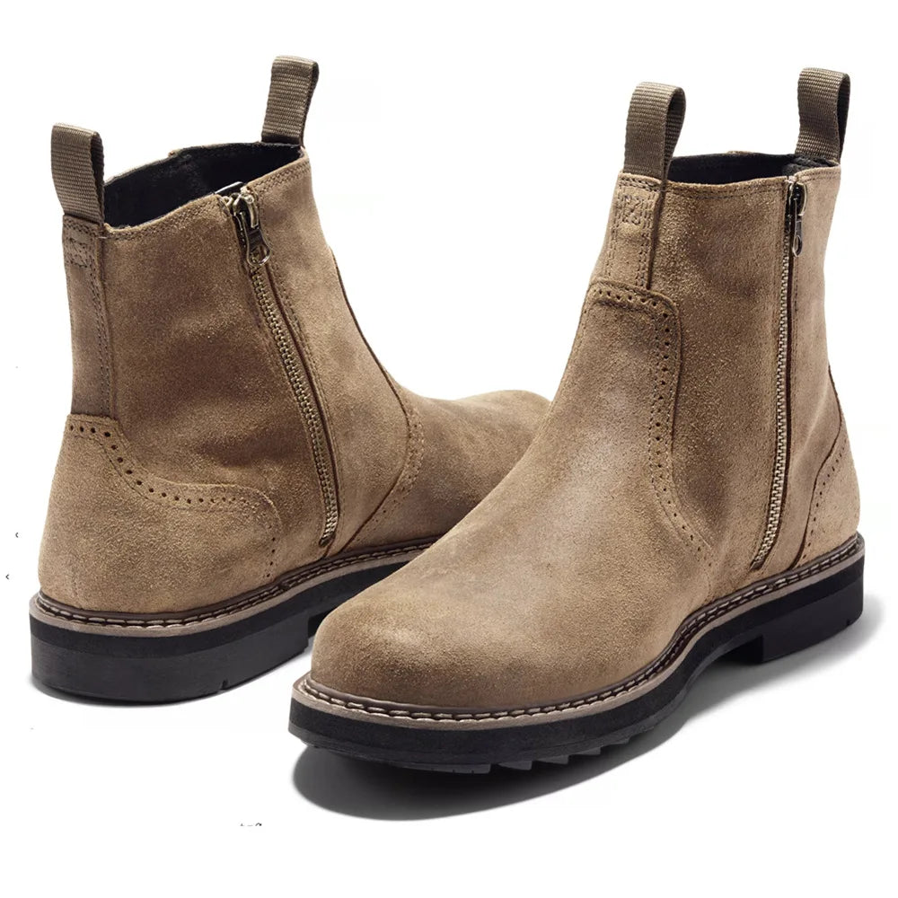 Men's Chelsea Boots with Side Zipper - Stylish & Comfortable Footwear for Every Occasion