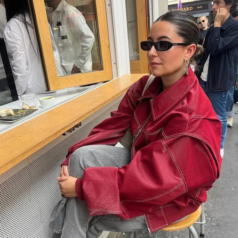 Fiorella Women's Premium Leather Jacket - Stylish & Durable Outerwear