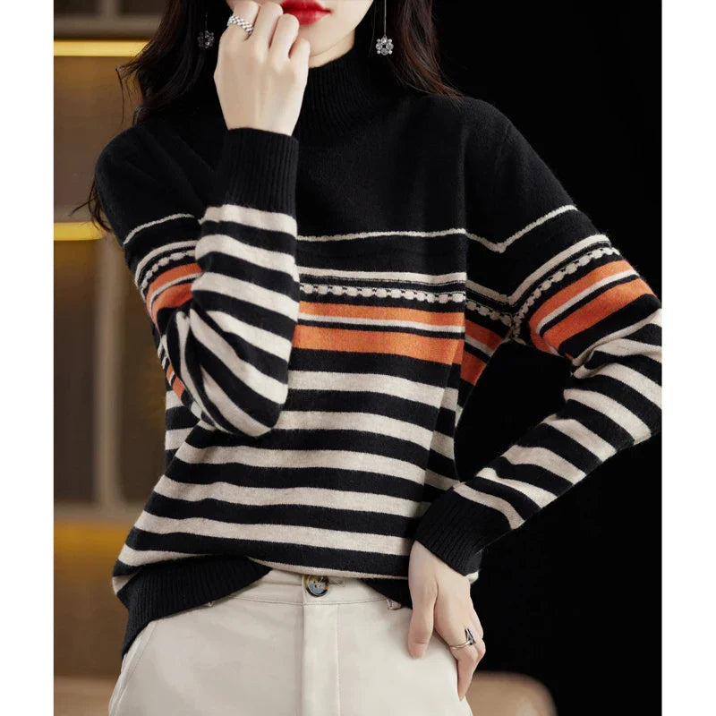 Wool Stripe Sweater
