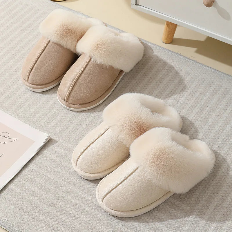 Cozy Women's Plush Indoor Slippers with Soft Lining - Ultimate Comfort & Warmth