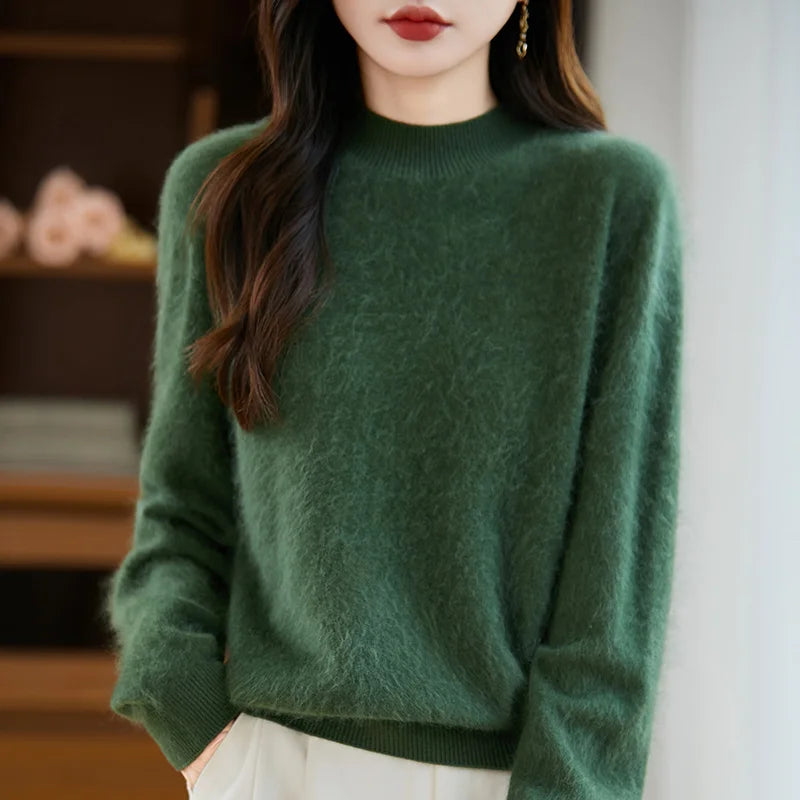 Cashmere Wool High Neck Sweater