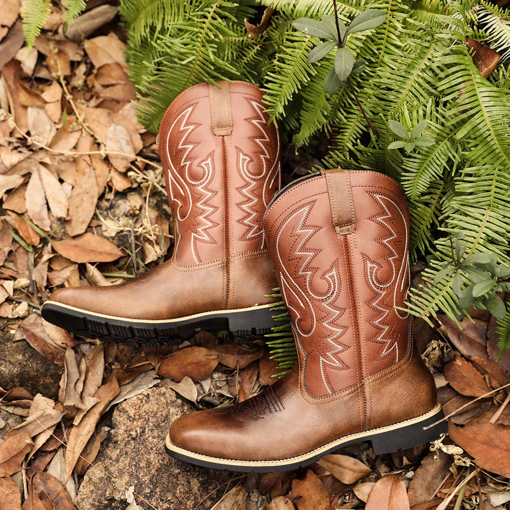 Denton Embroidered Western Cowboy Boots