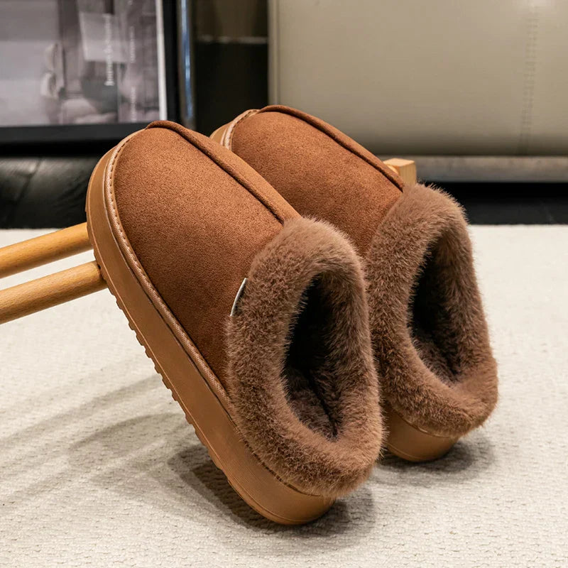 Cozy Women's Indoor Plush Slippers with Warm Lining & Non-Slip Sole for Ultimate Comfort