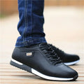 Men's Casual Lace-Up Sneakers with Streamlined Sporty Outsole - Comfortable & Stylish Footwear for Everyday Wear