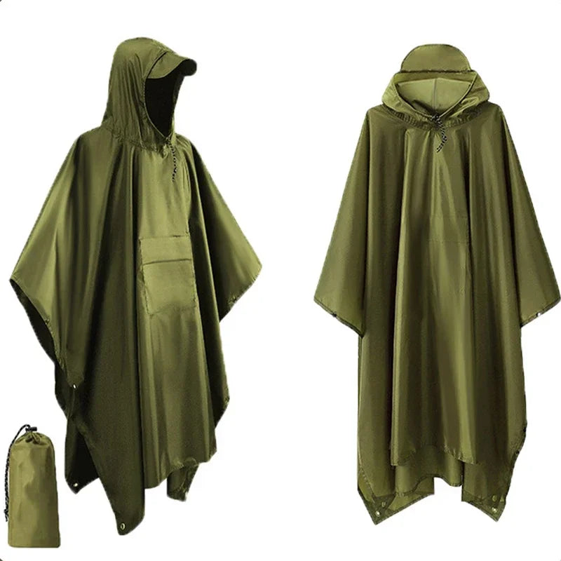 3-in-1 Waterproof Outdoor Rain Poncho