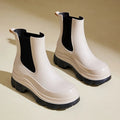 Women's Waterproof Chelsea Boots - Slip-Resistant Chunky Outsole for All-Weather Comfort