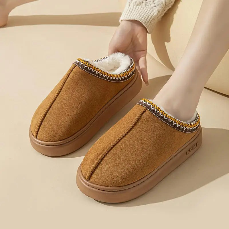Cozy Women's Winter Indoor Slippers with Plush Soft Lining & Non-Slip Sole for Ultimate Comfort