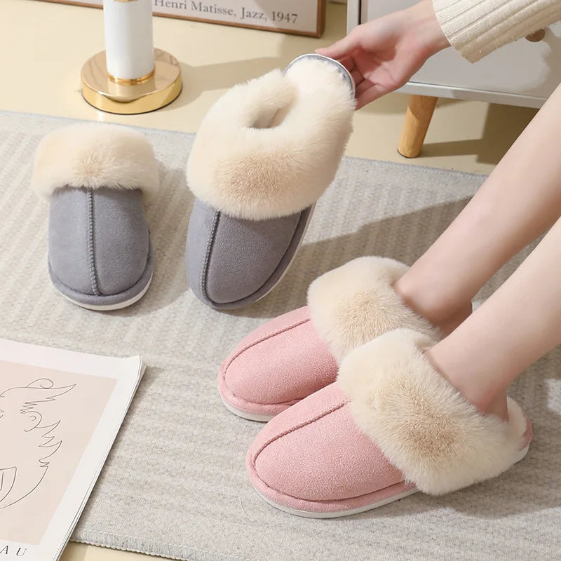 Cozy Women's Plush Indoor Slippers with Soft Lining - Ultimate Comfort & Warmth