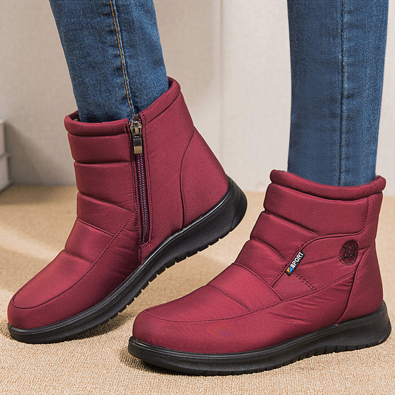 Women's Quilted Winter Ankle Boots with Cozy Fur Lining & Non-Slip Sole for Ultimate Comfort and Warmth