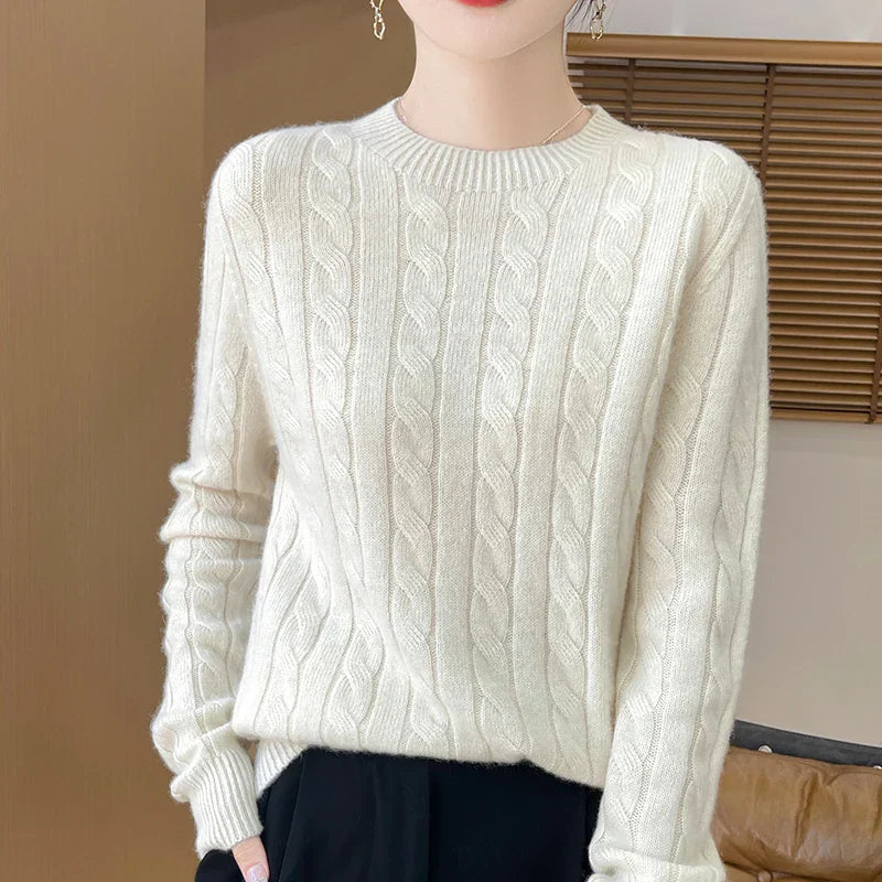 Wool Semi Turtleneck Sweater