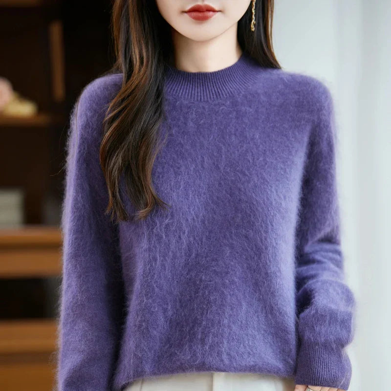 Cashmere Wool High Neck Sweater