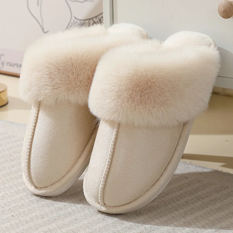 Cozy Women's Plush Indoor Slippers with Soft Lining - Ultimate Comfort & Warmth