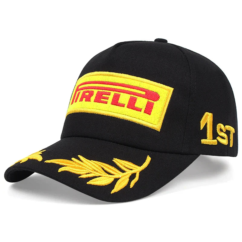 Fashion New Trend Pirelli Cool Racing Hat Street Hip Hop Hat Outdoor Decoration Sunshade Hat Men's and Women's Same Baseball Hat