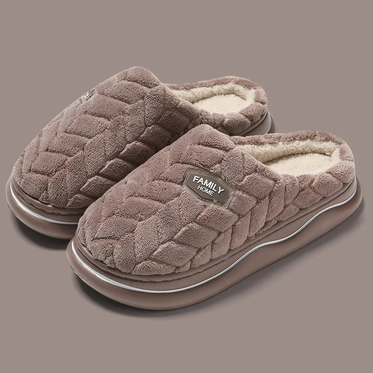 Cozy Women's Quilted Indoor Slippers - Thick Sole & Plush Lining for Ultimate Comfort