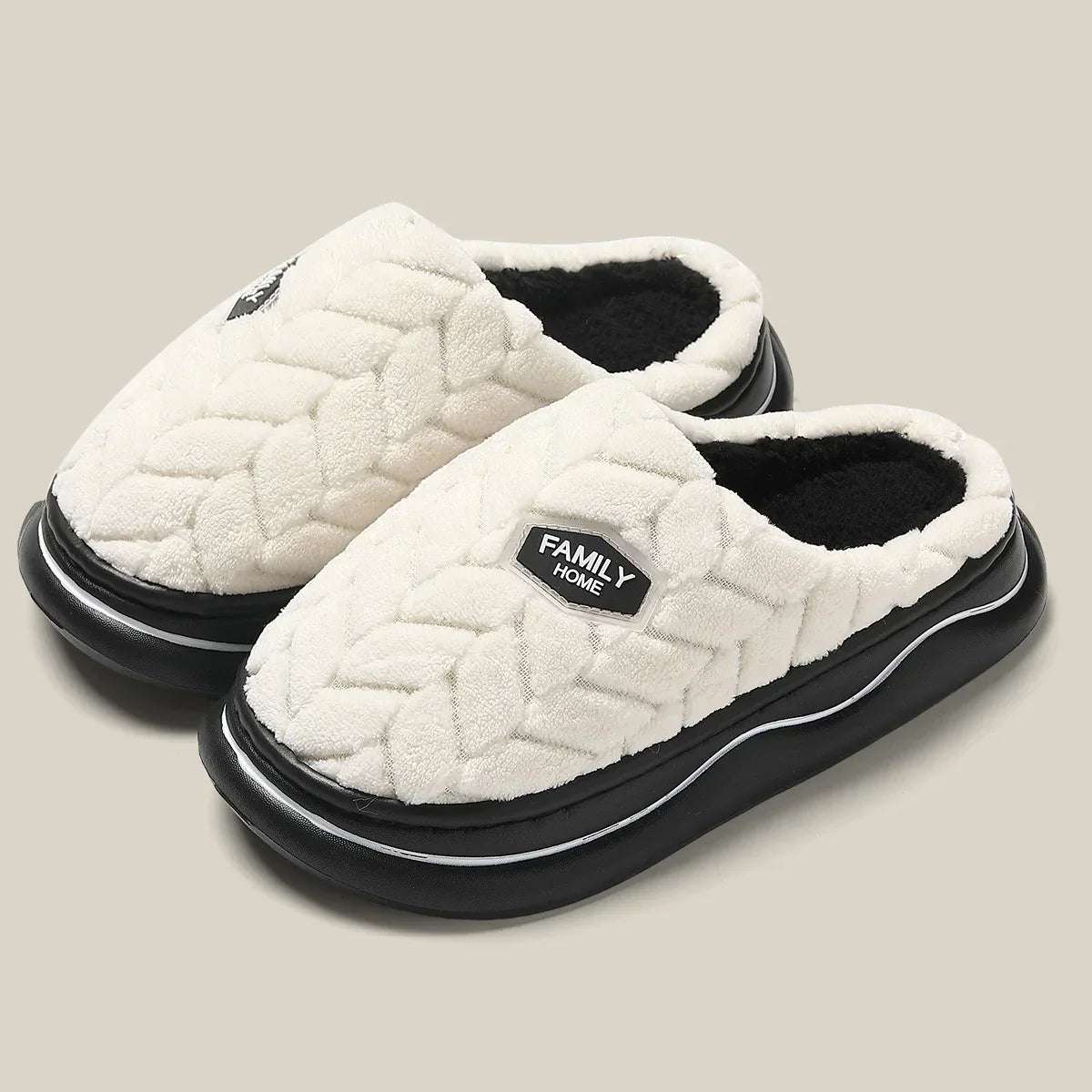Cozy Women's Quilted Indoor Slippers - Thick Sole & Plush Lining for Ultimate Comfort