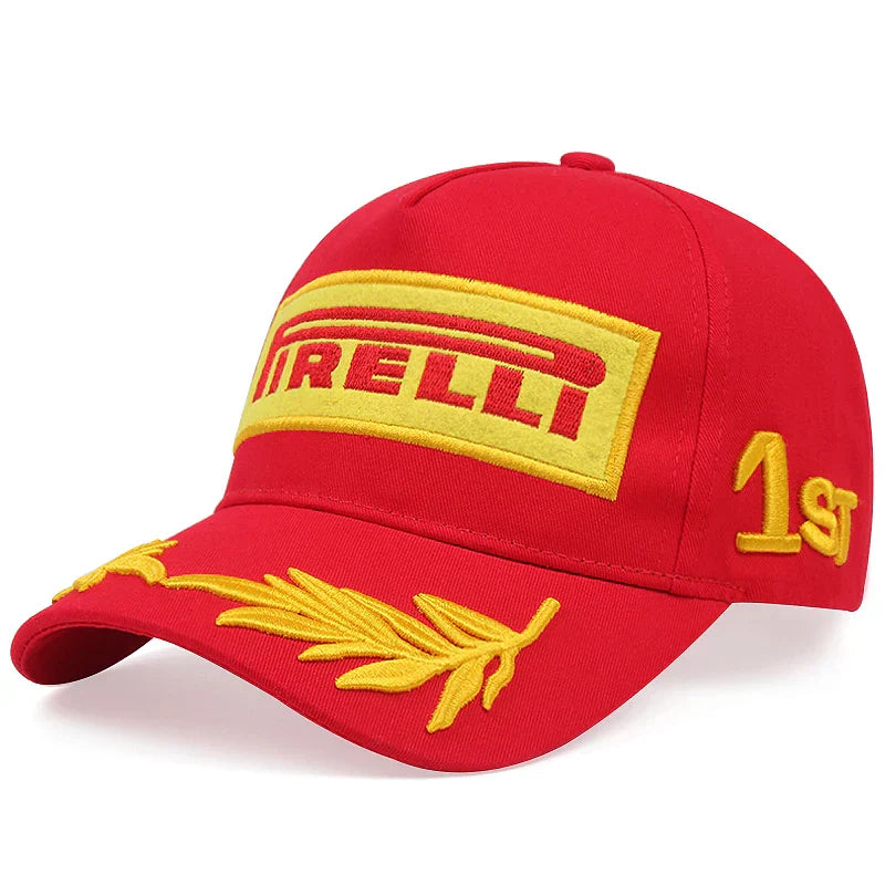 Fashion New Trend Pirelli Cool Racing Hat Street Hip Hop Hat Outdoor Decoration Sunshade Hat Men's and Women's Same Baseball Hat