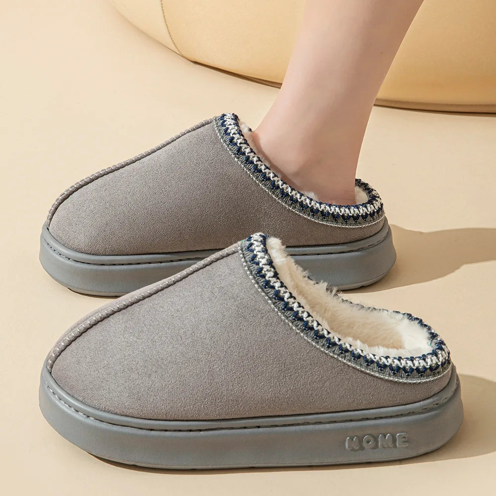 Cozy Women's Winter Indoor Slippers with Plush Soft Lining & Non-Slip Sole for Ultimate Comfort