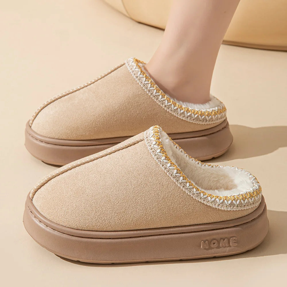 Cozy Women's Winter Indoor Slippers with Plush Soft Lining & Non-Slip Sole for Ultimate Comfort