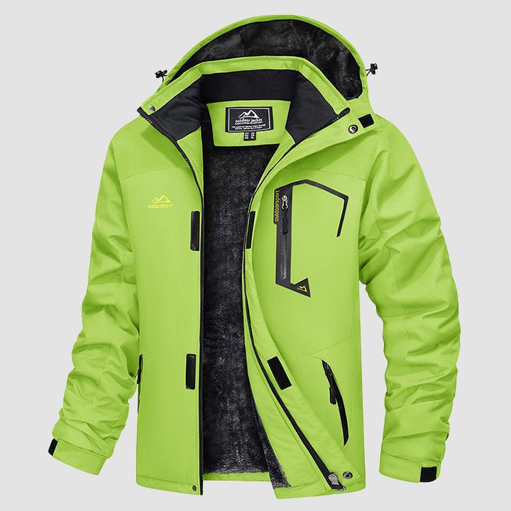 Men's Water-Repellent Winter Ski Jacket with Fleece Lining - Insulated, Breathable, and Stylish Outerwear for Cold Weather Adventures