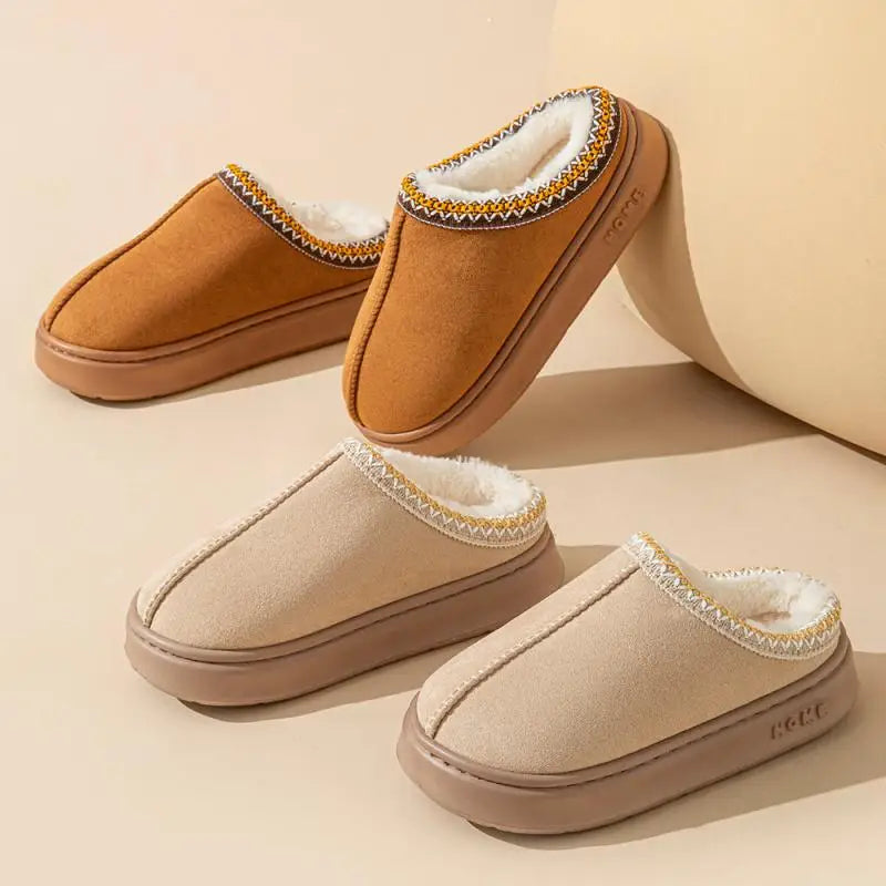 Cozy Women's Winter Indoor Slippers with Plush Soft Lining & Non-Slip Sole for Ultimate Comfort