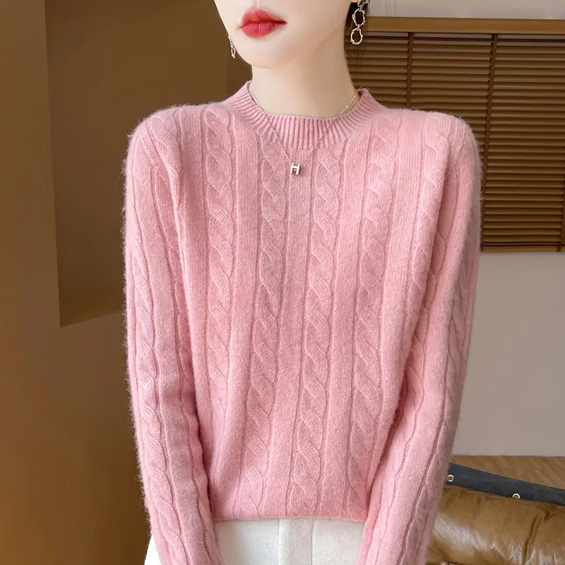 Wool Semi Turtleneck Sweater