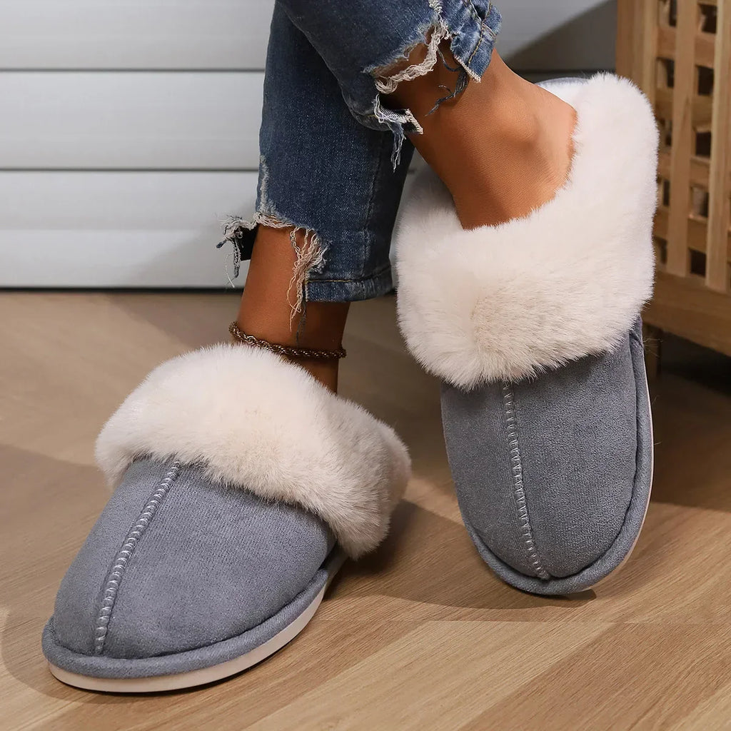 Cozy Women's Plush Indoor Slippers with Soft Lining - Ultimate Comfort & Warmth