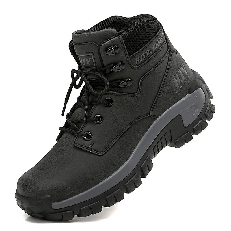 Men's High-Top Non-Slip Hiking Boots | Durable Outdoor Work Footwear for All Terrain