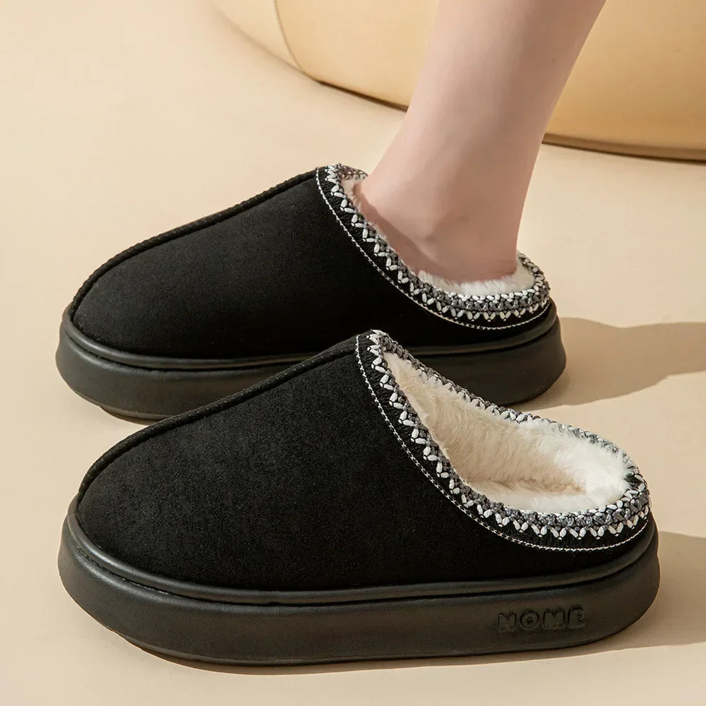 Cozy Women's Winter Indoor Slippers with Plush Soft Lining & Non-Slip Sole for Ultimate Comfort