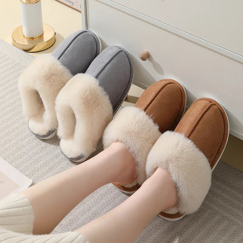 Cozy Women's Plush Indoor Slippers with Soft Lining - Ultimate Comfort & Warmth