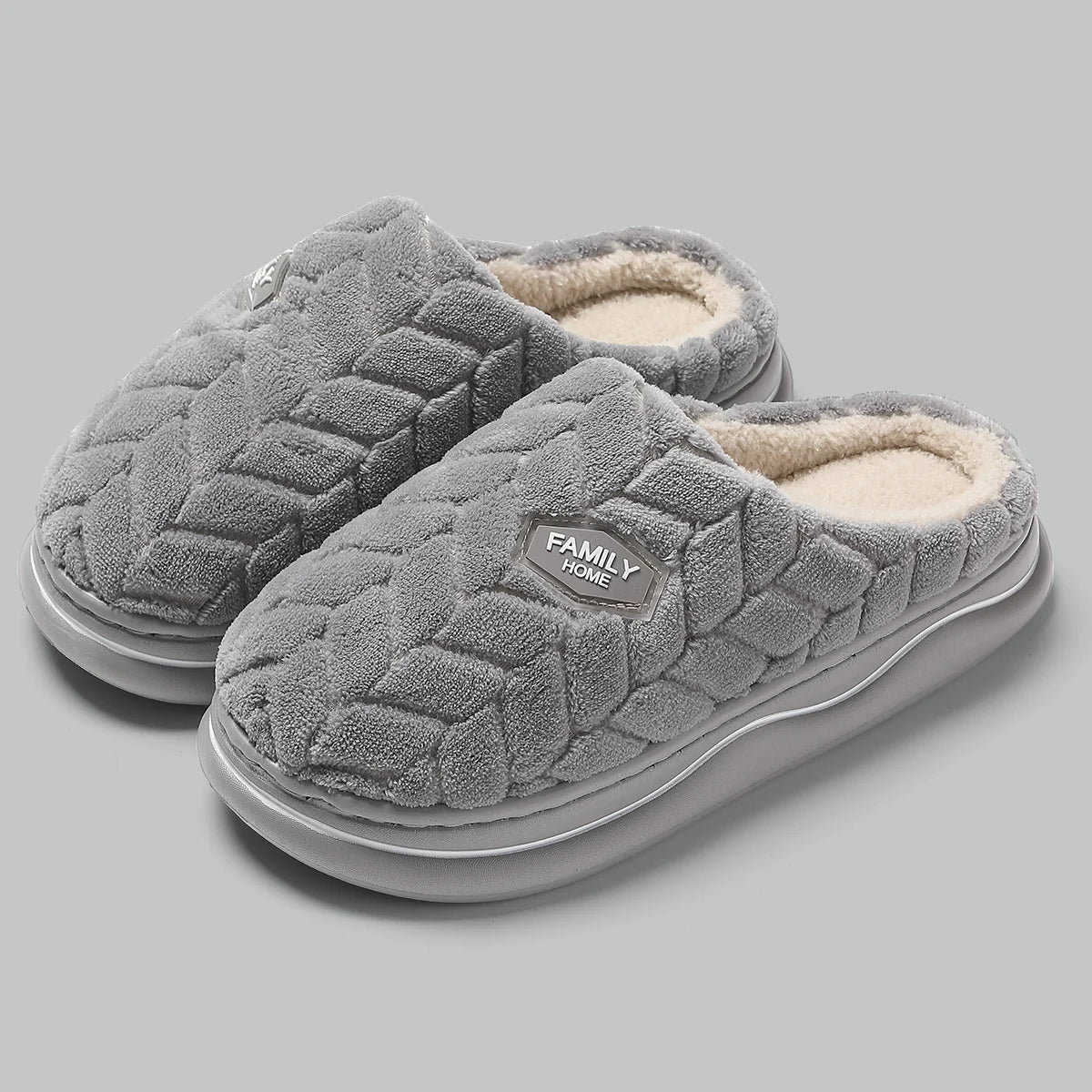 Cozy Women's Quilted Indoor Slippers - Thick Sole & Plush Lining for Ultimate Comfort